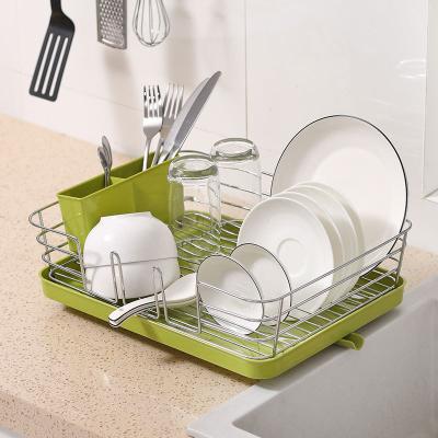 China Sustainable Multifunctional Kitchen Dish Drying Rack Stainless Steel Dish Rack for sale