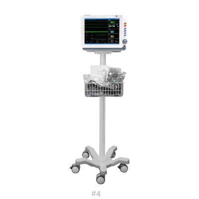 China Six Parameters Special Design Hospital ICU Patient Monitor 12 Inch 6 Parameter Multiparameter With Trolley Optional for sale