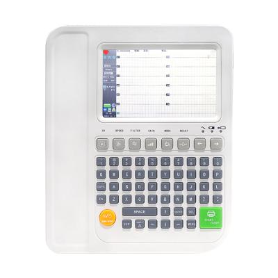 China Portable Hospital Clinic High Resolution ECG Machine 12 Channel 12 Lead Electrocardiogram ECG Machine Price Cheap for sale