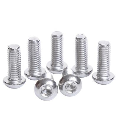 China Other New Hexagon 304 Round Head Screws ISO 7380 m8 Button Head Screws 304 Stainless Steel Button Head Screws for sale