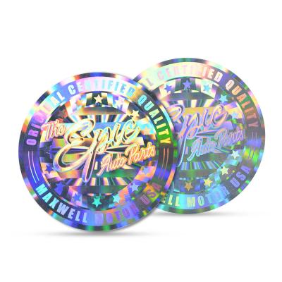 China Genuine Holographic Sticker Anti-counterfeit Self Adhesive Holographic Foil Hologram Stickers for sale