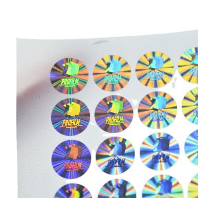 China Anti-Counterfeiting Original Serial Number Made Logo Laser Authenticity Printing Holographic Custom 3D Hologram Sticker for sale