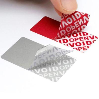 China Customized High Quality Anti-Counterfeit Warranty Security Seal Void Stickers Label For Sealing for sale