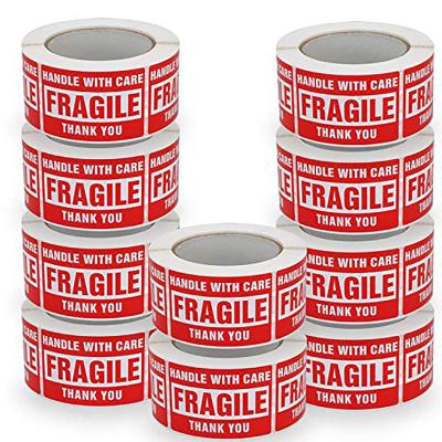 China Customized Heat Sensitive Fragile Stickers Do Not Separate Label Caution Label for sale