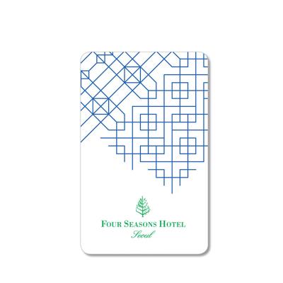 China NFC PVC Price Key Card Cheap Waterproof / Hotel Waterproof White Door With Chip for sale