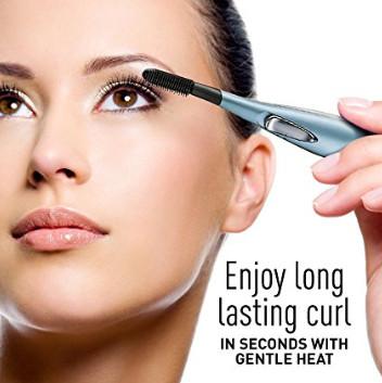 China Electric Heated Mini Eyelash Curler With Comb Design For Small Eyes Makeup for sale