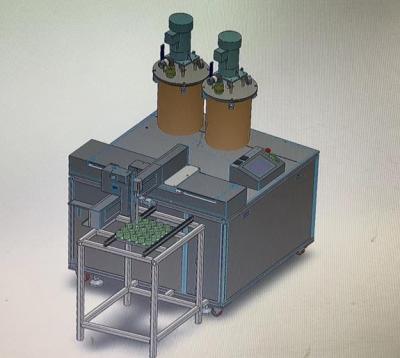 China 3 axis 2K AB glue two component epoxy mixer dispenser for relay and inductor potting and encapsulation for sale