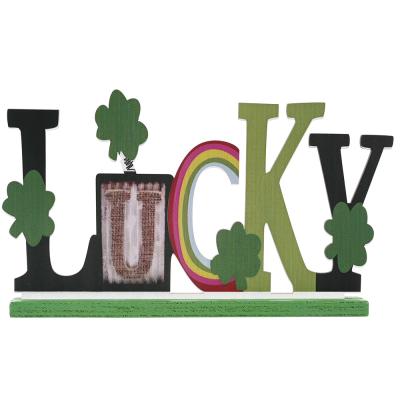 China Lucky Sign's Day Themed Hanging, Happy St. Patrick's Day Sign Decorations, Happy St. Patrick's Day Party Festival Decoration Supplies for sale