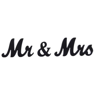 China MR & MRS Eco-Freindly White Wooden Letter MDF Marks With Letters Wedding Decoration Letter Wooden Alphabet Word Free Standing Wedding Party Home Decor for sale