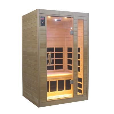 China Computer Control Panel Traditional Style Indoor Wooden Infrared Steam Sauna Dry Room for sale