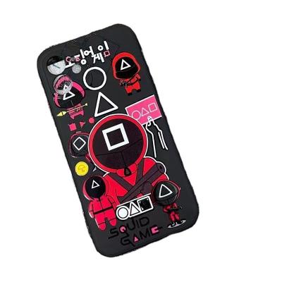 China 2022 Anti-drop Equipment Phone Case Game Squid Honeycomb 123 456 Korean Netflix Squid Game Accessories For iPhone 13 13 mini 13 pro 13pro max for sale