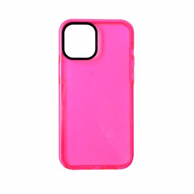 China Wholesale Shockproof Colorful Luminous Color Fashion Spring Silicone TPU Soft Cell Phone Bumper Case For iPhone 11 12 13 Mini Pro Max for sale