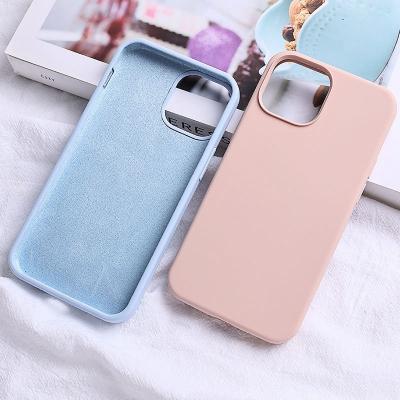 China Colorful Original Factory Phone Case Shockproof Liquid Silicone Case For Apple For iPhone 13 pro 12 11 Max XR XS X 8 7 With Logo Box for sale