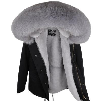 China Multicolor Anti-wrinkle multi-material selection faux fur scratching jacket fur collar women winter real fur coat for sale