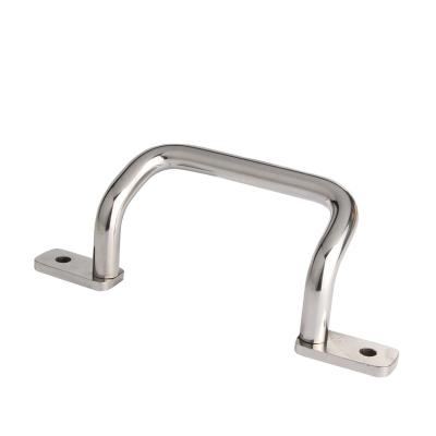 China LS534 SS Industrial Chemical Resistant Offset Stainless Steel Ladder Metal U Handles Bracket for sale