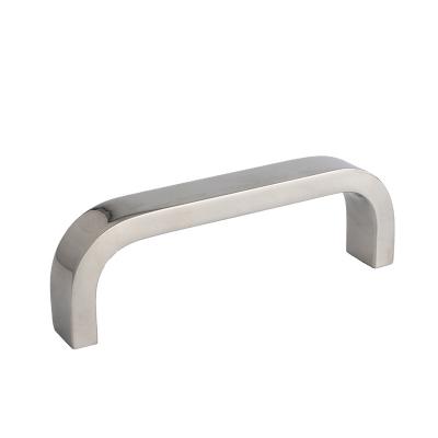 China LS517 SS industrial quare stainless steels 4x4 flush sliding door pull suction handles for showcase for sale