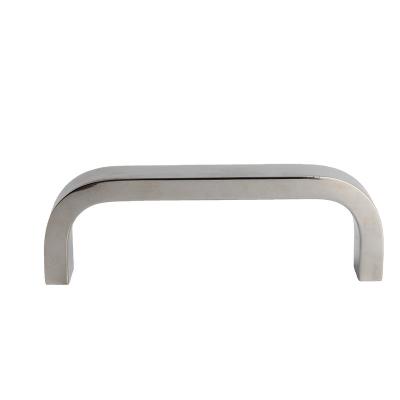 China LS517 ss304 industrial door square bar flat pull handles cabinet hardware 350 mm for sale