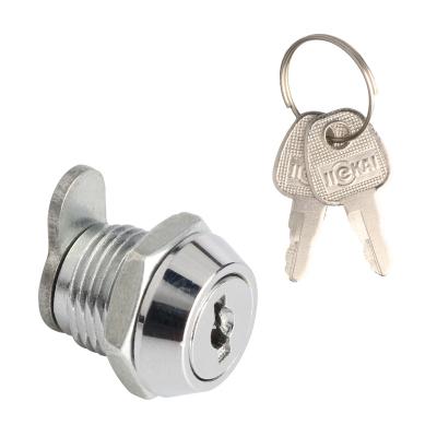 China Locker and Cabinet Guangdong JK313 Chrome Plated Mini Cam Locks 10mm Display Door Cam Lock for ATM System for sale