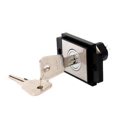 China Comp. elect. Key Switch Door JK2801 19MM 4PIN DPST SPST ON-OFF Collect Device Elevator Key Switch Lock For Elevator Panel for sale