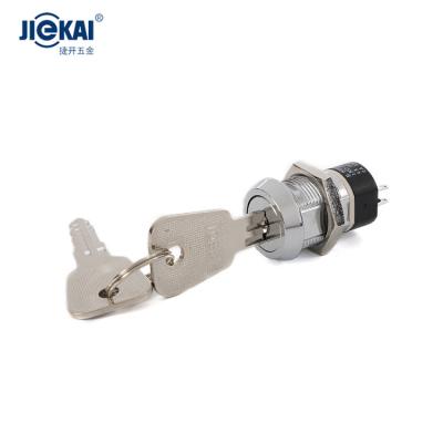 China Main switch door panel switch JK2801 19mm zinc alloy electric safty latching switch with 4 terminals for sale