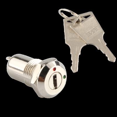 China High Security Zinc Alloy JK0111 12mm Small On Off Roller Shutter Door Switch Lock Keys for sale