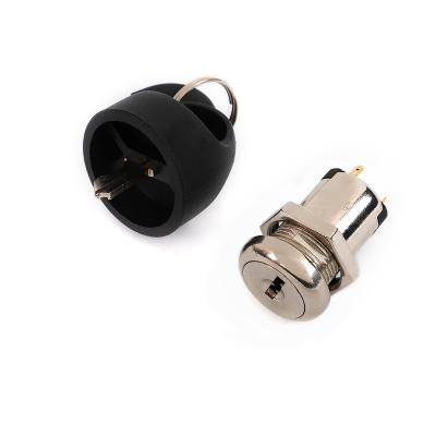 China JK211 Locker and Cabinet Safety 19mm Safety Latch Zinc Alloy Switch Locks with 2 Plastic Key for Older Electric Scooter for sale