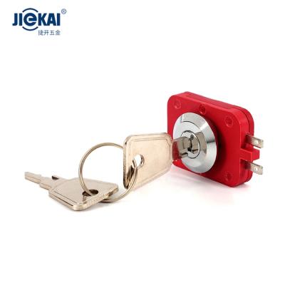 China 909-7 Red High End Elevator Landing Door Zinc Alloy Elevator Locks Door Cam Lock For Elevator COP for sale