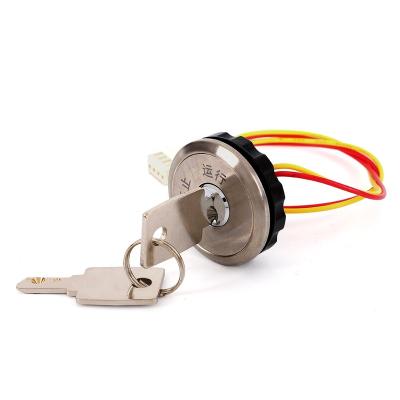 China 910-30 Modern Electric Elevator Spare Parts 30*30 KONE Lock For Door Elevator COP LOP Key Switch for sale