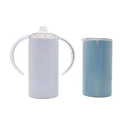 China USA Viable In Stock Baby Sippy Cup 12oz Vacuum Insulated Double Wall Sublimation Double Lid Kids Tumbler for sale