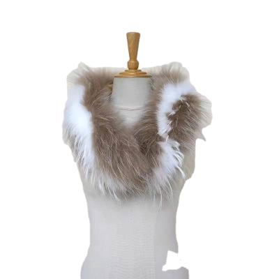 China Environmental Friendly Winter Coats High Imitation Feather Can Custom Large Fur Collar for sale