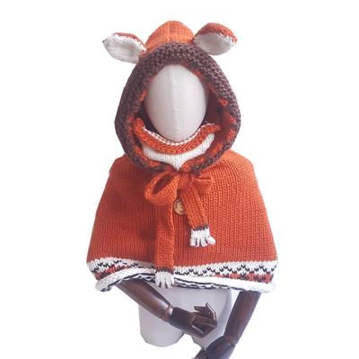 China COMMON cute quanlity design cartoon style christmas hot sale high knit bucket baby pompom knitted beanie hat for sale