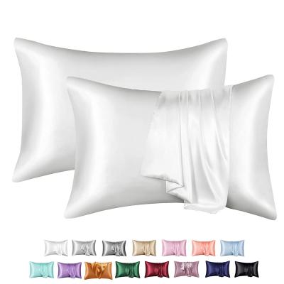 China Anti-Static Oeko Tex 100% Natural Pure 22Mm Mulberry Silk Pillow Cases 6A Custom 22 30 Momme Organic Silk Satin Pillowcase For Hair And Skin for sale