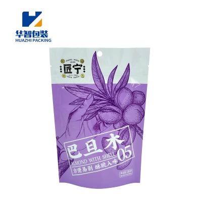 China Recyclable Color Printed Aluminum Foil Stand Up Zipper Pouch Nuts Seeds Prune Bag Snacks Packing Bag for sale