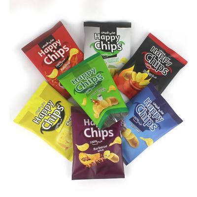 China Moisture Proof Custom Plastic Laminated Material Snacks Food Packaging Bag Serving Potato Chips Packaging Bag Printing for sale