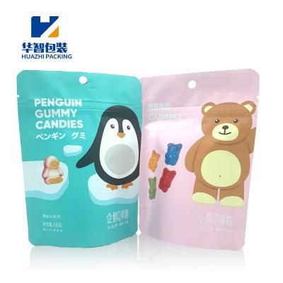 China Custom Cute Cartoon Moisture Proof Frosted Plastic Food Bag Candy Bag Stand Up Zipper Pouch for sale