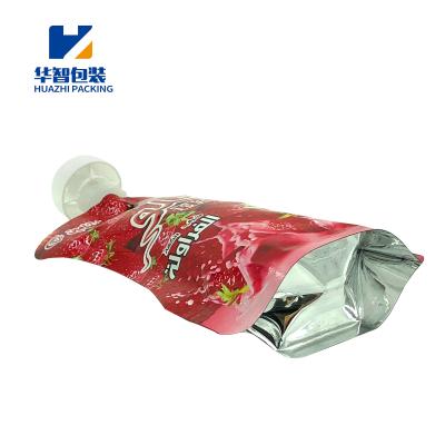 China custom printing service food grade reusable plastic moisture proof fruit juice packaging custom liquid bag for sale