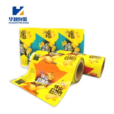 China Printing Services Moisture Proof Custom Plastic Heat Seal Flexible Laminated Aluminum Foil For Snacks Cookie Crisps Packaging Film for sale