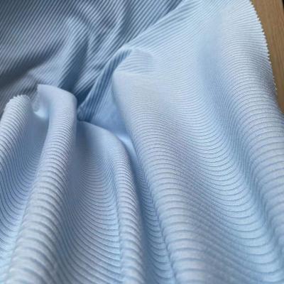 China Popular custom made memory solid color 5%spandex 95%polyester rib fabric for sale