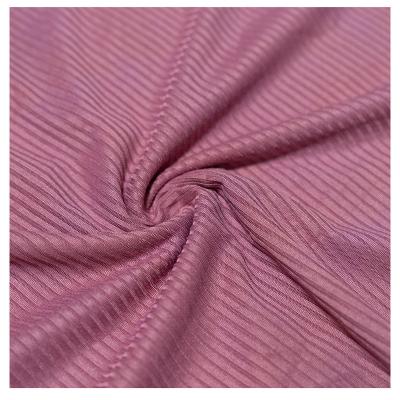 China 2022 Memory Colored Wholesale Tape Fabric Good Quality For Dress Garment Poly Rayon Rib Fabric Composition for sale