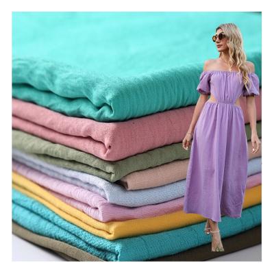 China Hot Selling Memory Market Design Airflow Dyeing CEY 100% Polyester Custom Colors Fabric For Dress for sale