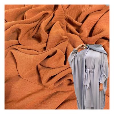 China Muslim Market CEY100%Polyester Memory Solid Dye Fabric For Women's Garment for sale