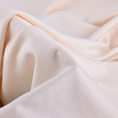 China Memory Factory Direct Breathable Milk Fabric And Silk Knitted Fabric 95% Polyester 5% Spandex Pardrying for sale