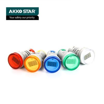 China Plastic Akkostar Large 220 Volt Digital Table Led Indicator Lights Led Signal Light for sale