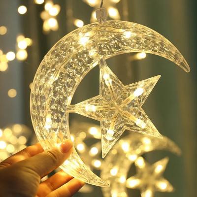 China PC Akko star curtain light AK-52527 138 LED Christmas decoration light water moon&star lamp for sale