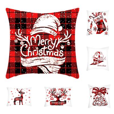 China Wholesale PORTABLE Christmas Throw Pillow Cover 45x45 Festival Fundas De Cojines Sofa Pillow Cases Throw Pillow for sale