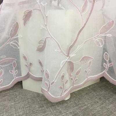 China Europe style luxury embroidery european curtain for living room sheer curtain for sale