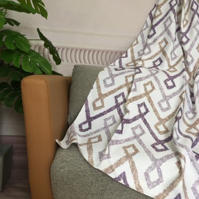 China Blackout Printing Blackout Luxury Geometric Curtain For Living Room For Bedroom Curtain Fabric Window for sale