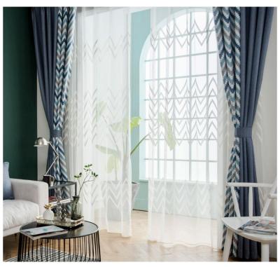 China Hot Selling Blackout Window Curtains, 100% Polyester Nordic Style Geometry Curtain, Blackout Curtains For Living Room Bedroom for sale