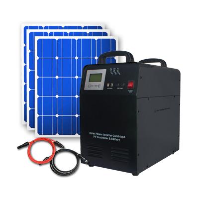 China Outdoor System 3000 Watt Solar 600w 1500w DC Power AC Solar Power System Kit Waterproof 10 W Solar Generator Solar Home System Portable Home Kits for sale