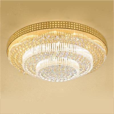 China Crystal hanging chandeliers exterior mounted of large ceiling luster lamp for the high ceilings manufacturer for sale